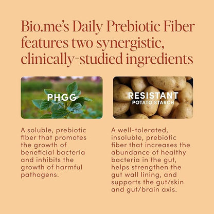Daily Prebiotic Fiber (Chai) - Fiber Supplement Powder for Digestive Health & Gut Health - Fiber Powder Prebiotics, Non-GMO, Gluten & Sugar Free Soluble Fibre Supplements-30 Servings