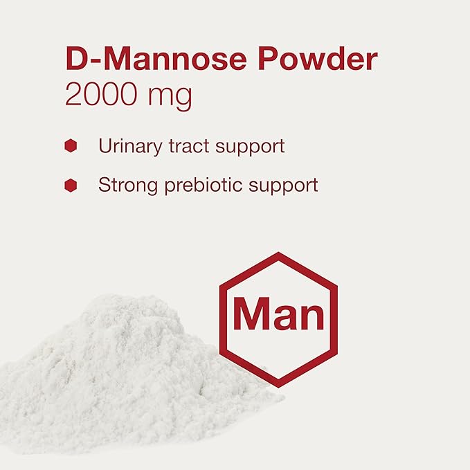 PROTOCOL FOR LIFE BALANCE D-Mannose Powder - 2g per Serving - Bladder Cleanse - Support Health Urinary Tract - for Men & Women - Kosher & Non-GMO - 3 oz