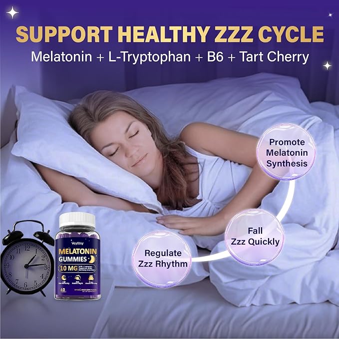 Melatonin 10mg 20mg Gummies for Adults - Extra Strength 10mg Melatonin Per Gummy with L-Theanine, Tart Cherry, Magnesium, GABA, B6 & Herbal Blend for Natural Rest - Non- Habit Forming, Sugar - Free