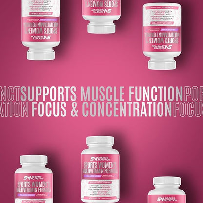 MULTIVITAMIN for Active Women, 60 Capsules, Multivitamin & Multi-Mineral Supplement for Women, Helps Support Energy Levels, Focus, Concentration & Immune Health