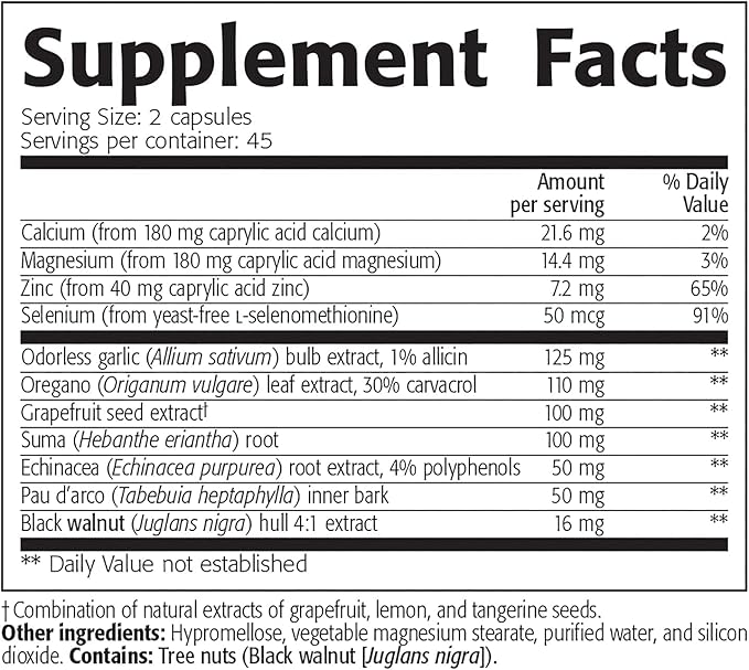 New Roots | Candida Cleanse Detox Supplement (90 Capsules), Stop Candida Overgrowth, Support Balanced Intestinal Flora with Oregano, Echinacea, Botanical Complex, Digestion Relief