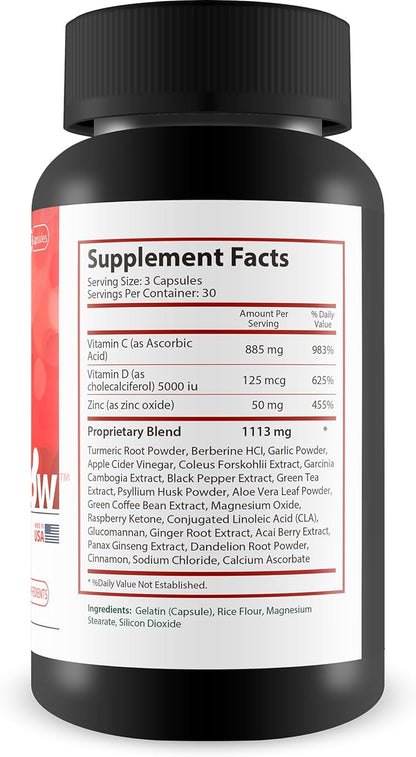 Ultra Gluco Flow - Improved Formula - Our Best Blood Cleanse Detox Cleanse Blood Support Pills - Blood Health Blood Circulation Pills Detox Cleanse Blood Gluco Bio Sweet Relief Glycogen Support