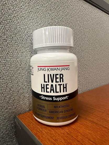 JungKwanJang Liver Health Supplement with Milk Thistle 260mg (Silymarin) and American Ginseng 1,000mg - Fatty Liver Detox Cleanse & Repair Support - 30 Capsules for Men and Women