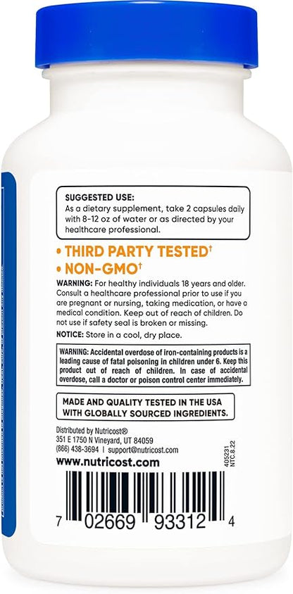 Nutricost Multivitamin with Probiotics 120 Vegetarian Capsules (2 Bottles) - Packed with Vitamins & Minerals