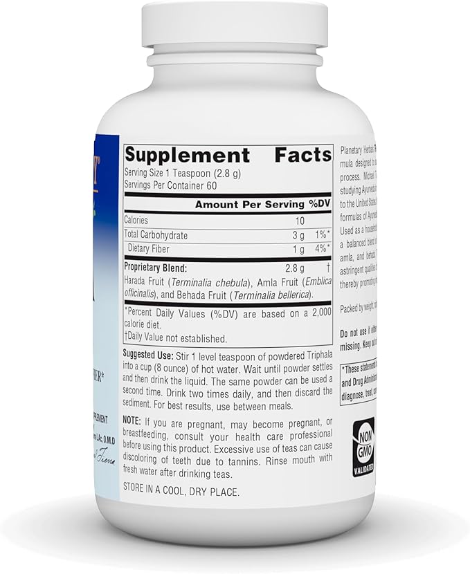 Planetary Herbals Triphala Internal Cleanser Powder, 6 Ounce