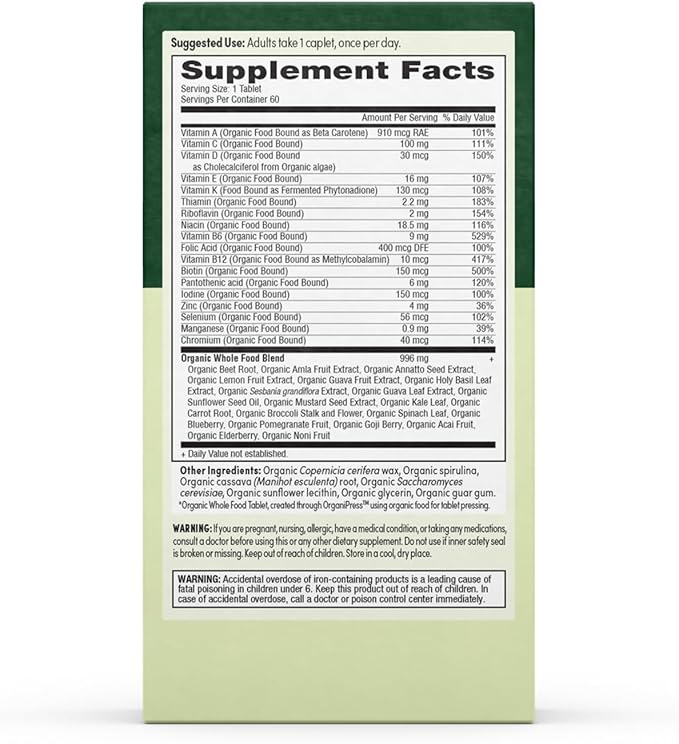 Men’s Multi Once Daily, Men's Multivitamin, 19 Vitamins from Herbs & Superfoods, 60 Count