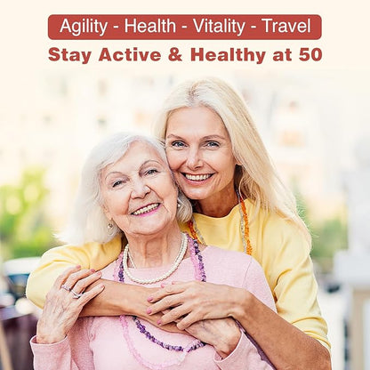 Liposomal Multivitamin for Women 50+ - Women Daily Multivitamin with 32 Ingredients, CoQ10, Vitamins C, B, D, E for Cardiovascular & Bone Health Support - Iron-Free (120 Capsules)