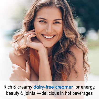 Garden of Life Grass Fed Collagen Creamer Powder - Vanilla, 12 Servings, Collagen Powder for Coffee Energy Beauty Joints, Coconut MCTs, Keto Protein Supplements