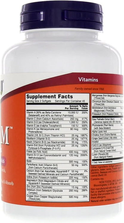 Adamâ„¢ Men's Multiple Vitamin 90 Softgels (Pack of 2)