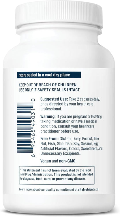 Vital Nutrients Cortisol Balance | Vegan Stress Relief Supplement | Cortisol Manager Supports Energy & Stress Levels | Ashwagandha & Magnesium for Relaxation | Gluten, Dairy, Soy Free | 90 Capsules