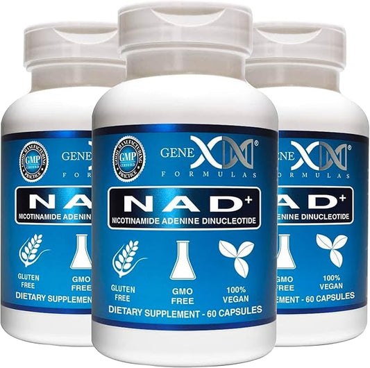 Genex Formulas NAD+ 250mg Serving 60 Capsules Nicotinamide Adenine Dinucleotide (Actual NAD+ Not a Precursor) (3)