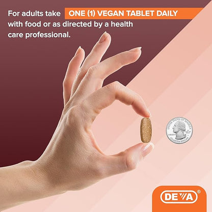 DEVA Vegan Vitamin C 250mg Tablets 2-Pack – Non-GMO, Potent, Multi-Source Food-Based Formulation, 90 Count Ea