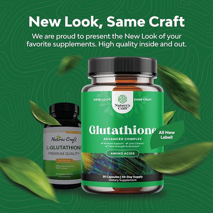 Skin Brightening Glutathione Supplement with Milk Thistle 1000mg - Glutathione Skin Whitening Capsules with Alpha Lipoic Acid for Liver Care, Energy Support & Immune Help - for Men & Women - 30 Count