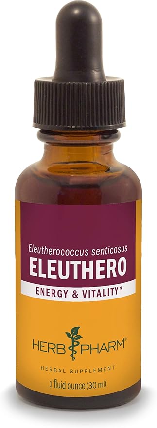 Herb Pharm Eleuthero Root Liquid Extract for Energy and Stamina, Cane Alcohol, 1 Ounce