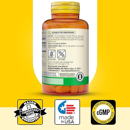 MASON NATURAL Vitamin C 1,000 mg, 100 Day Supply, Supports Healthy Immune System, Antioxidant and Essential Nutrient, 1 Pack