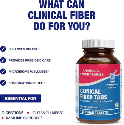 Soluble and Insoluble Fiber Supplement Pills - Clinical Formula Psyllium Husk Fiber Pills for Women & Men with Oat Fiber for Regularity Constipation & Colon Cleanse Support - Vegan & Gluten Free