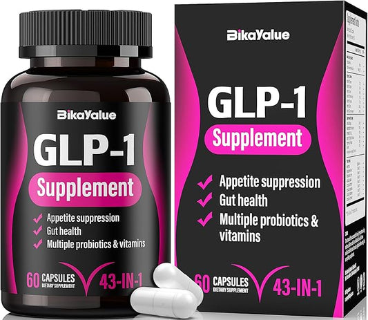GLP-1 Alternative Supplement, Natural Extracts with Hops, Green Tea Extract, Garcinia Cambogia, Multivitamins, Probiotics, for Gut, GLP-1 Activate & Overall Health - 010