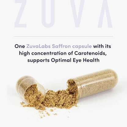 Ultra6 Saffron Supplements - 100% Pure Saffron Extract Capsules and Mood Enhancer for Women and Men - Natural Supplement for Eye Health (90 Servings)