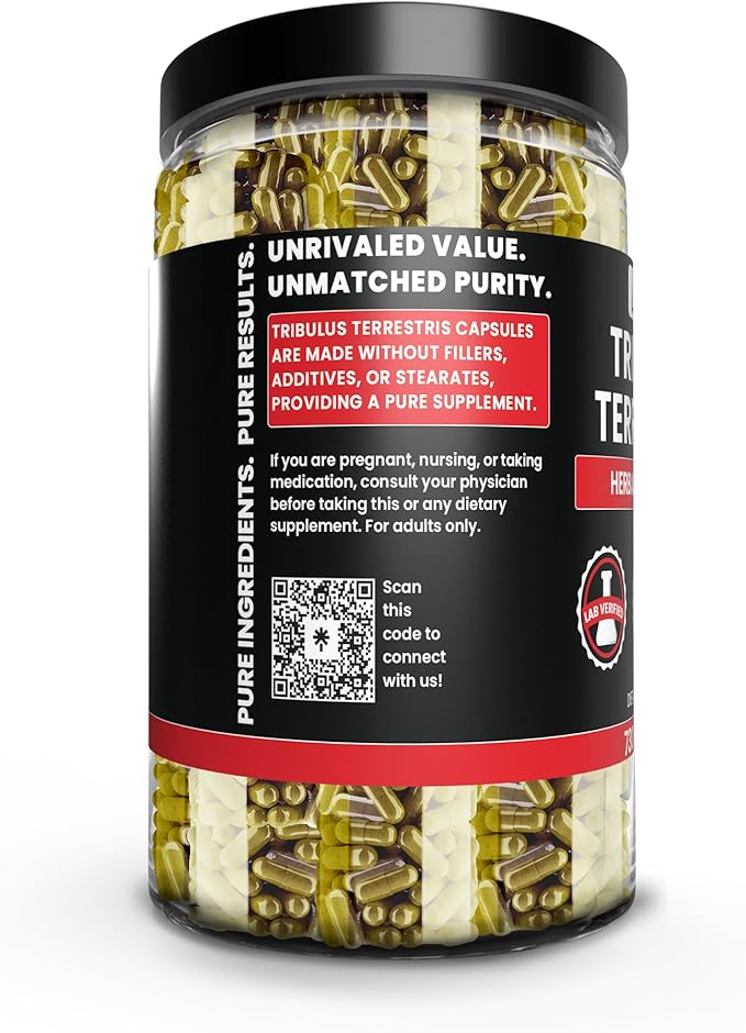 Pure Original Ingredients Tribulus Terrestris, No Magnesium Or Rice Fillers, Always Pure, Lab Verified (730 Capsules)