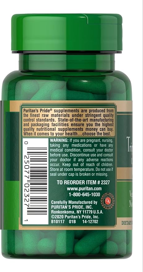 Puritan's Pride Triple Mushroom Complex, Reishi, Maitake & Shiitake Extracts, Organic Mushroom Extracts, 60 Vegetarian Capsules 2-Pack - 120 Capsules