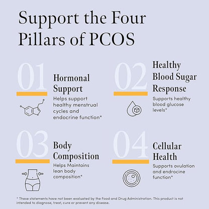 Hormone and PCOS Supplements - PCOS Supplement Powder with Antioxidants, Nutrients and Inositol for Women - 30/ct