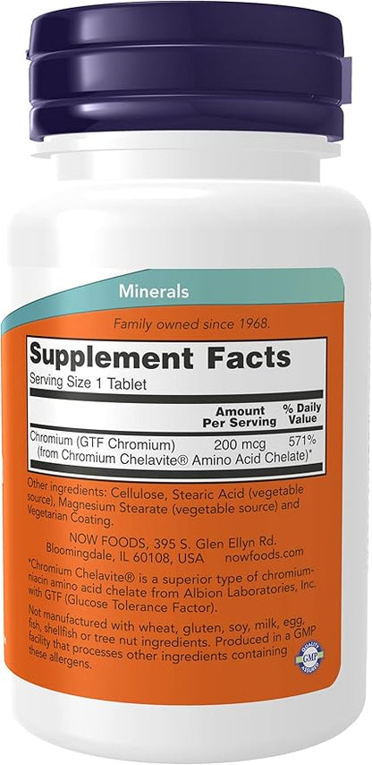 GTF Chromium 200mcg 100 Tablets (Pack of 2)