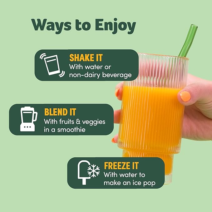 Purely Inspired Organic Green Powder Smoothie Mix, Tropical Mango Iced Tea Flavor (30 Servings) - Probiotics for Digestive Health with Spirulina & Chlorella for Gut Health - Vegan & Gluten-Free