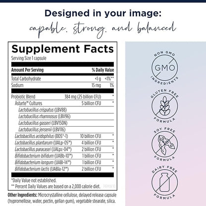 Designs for Health Vitamin D & Women's Probiotic Bundle - ProbioMed Women (30 Capsules) Gut Health & Vaginal Probiotic with Vitamin D Supreme (30 Capsules) with Vitamin K2 for Immune & Bone Health