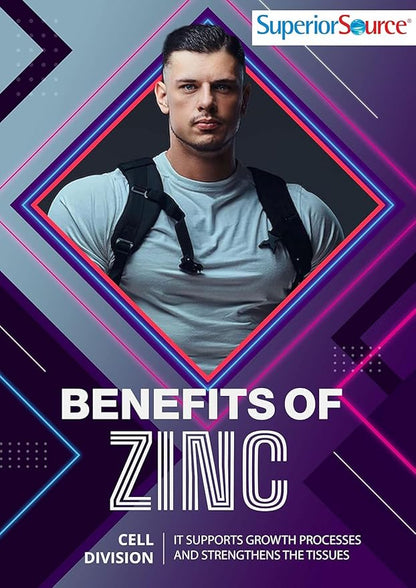 Superior Source Advanced Zinc 25 mg - Includes Vitamin D3 5,000 IU - Premium Immune Support Supplement for Men & Women - Non-GMO & Gluten-Free - 60 MicroLingual Dissolvable Tablets