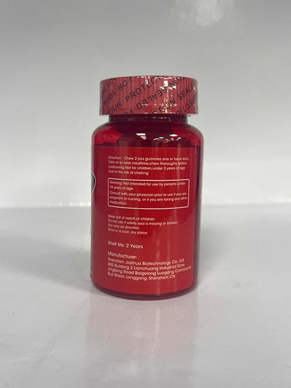 Magnesium Gummies 600mg High Strength - Fruity Flavors Gummy Bear, Healthy Mineral Supplements Promotes Muscle, Energy & Digestion