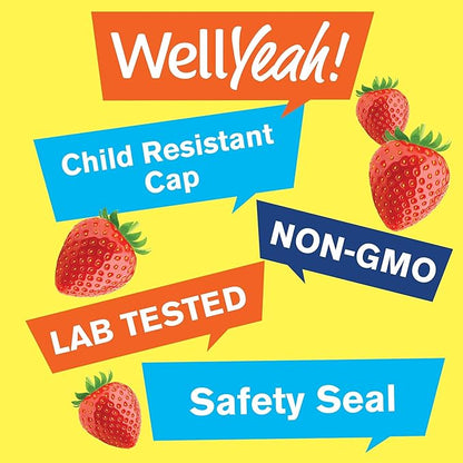 Multivitamin Sugar Free Gummies with Ginseng, Vitamin A, C, D3, E, B12, B6, B1, B2, B5, Niacin, Folic acid, Biotin, Iodine, Zinc, Chromium, Molybdenum, Lycopene, Inositol - Vegan - 60 Gummies