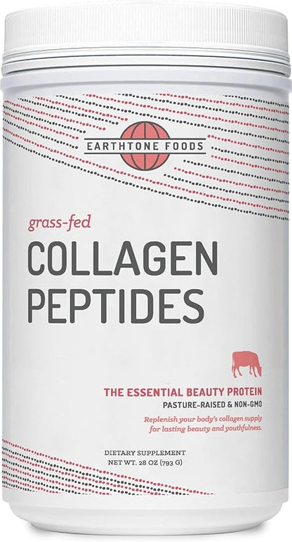 Grass-Fed Collagen Peptides Powder 28 oz Foods - Hydrolyzed, Non-GMO - Unflavored - for Women and Men - Natural Protein Supplement - Paleo and Keto Friendly