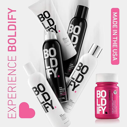 Boldify Hair Growth Gummies - Sugar-Free Biotin Gummies - Fast-Acting Vegan Vitamins for Skin, Nails, and Hair - 5000mcg Biotin/Serving, 30-Day Supply - Natural Strawberry Flavor