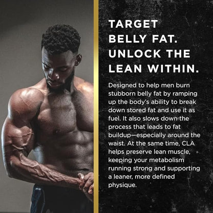UNALTERED Belly Fat Burner for Men - Natural Weight Loss Pills to Support Reduced Body Fat, Preservation of Lean Muscle Mass, and a Healthy Metabolism - CLA Dietary Supplement - 90 Softgel Capsules