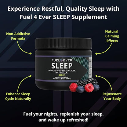 Sleep | Magnesium with Glycine | Berry Flavor 30 Servings