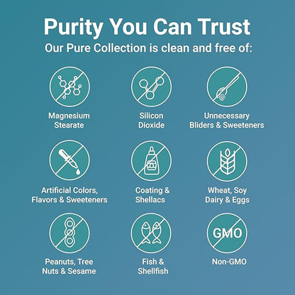 Pure Magnesium Citrate Supplements 500mg Per Serving | 300 Capsules with High Absorption Fat-Soluble Vitamin C | Supports Digestion, Muscle, & Heart Health | Only Active Ingredients | Filler Free