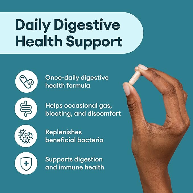 Physician's CHOICE Beginner Probiotics 15 Billion CFU - 6 Diverse Strains & Organic Prebiotics, Designed for Overall Digestive Health and Supports Occasional Constipation, Diarrhea, Gas & Bloating