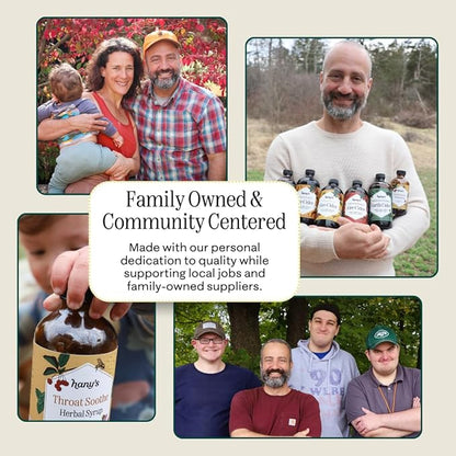 Hany's Harvest Elderberry Herbal Syrup – 16 fl oz | All-Natural Wellness Tonic, Apple Cider Vinegar, Raw Honey & Elderberry | Non-GMO, Gluten-Free, Handcrafted