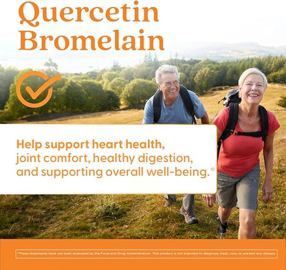 Doctor's Best Quercetin Bromelain, Immunity Support Capsule, Heart, Joint & Healthy Respiratory System, Non-GMO, Vegan, Gluten Free, Soy Free,180 VC