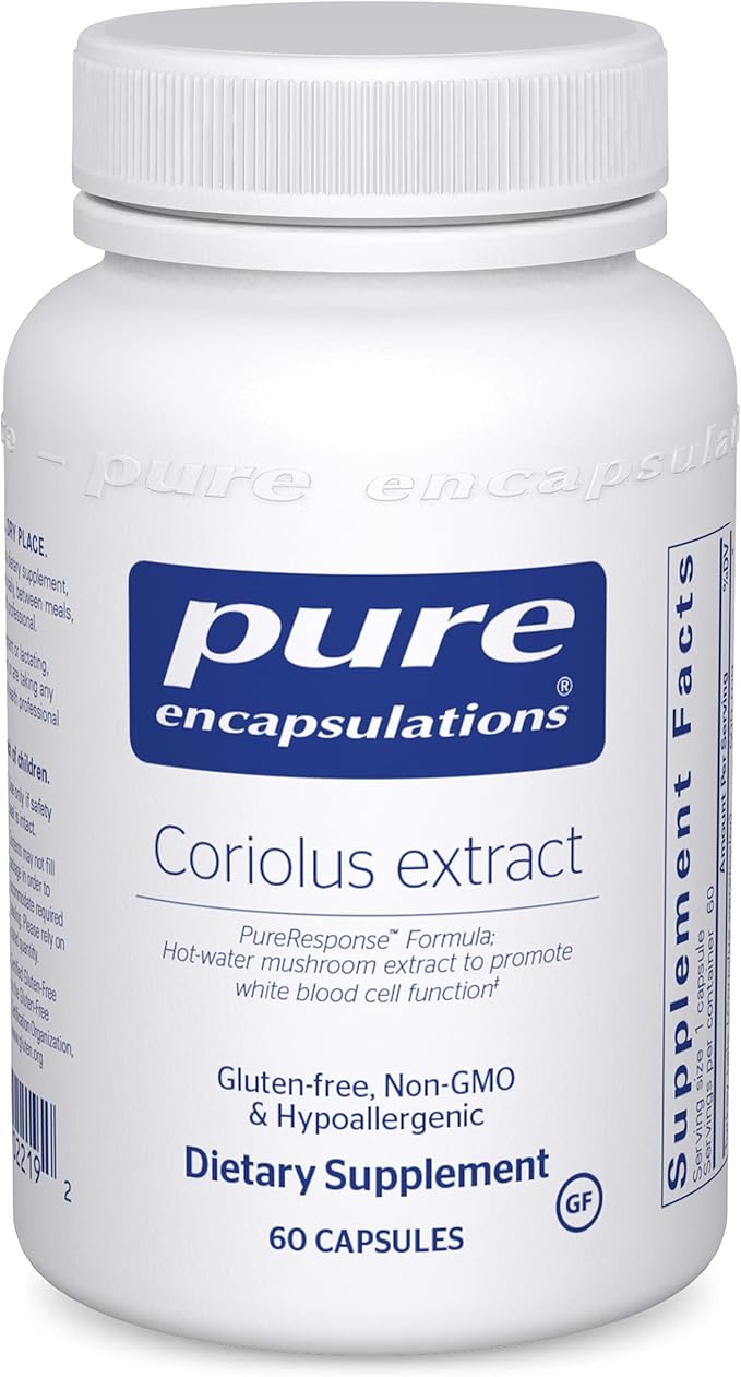 Pure Encapsulations Coriolus Extract | Promotes White Blood Cell Function* | 60 Capsules