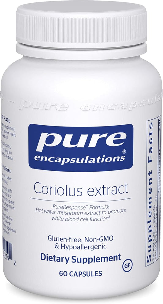 Pure Encapsulations Coriolus Extract | Promotes White Blood Cell Function* | 60 Capsules