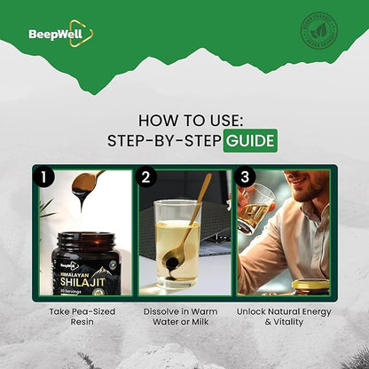 Shilajit Resin – Pure Organic Himalayan Shilajit Natural Resin Men Women Chilajil Fulvic Acid 85+ Trace Minerals 80 Servings 1.40 oz