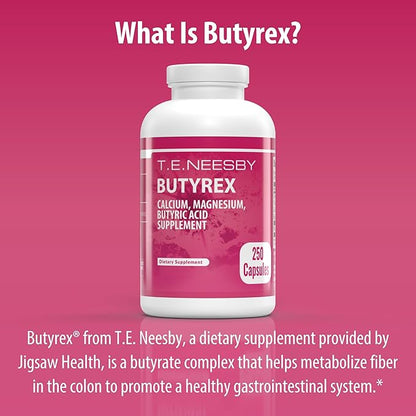Jigsaw Health Butyrex by T.E.Neesby | Dietary Supplement | 250 Capsules | 125 Servings