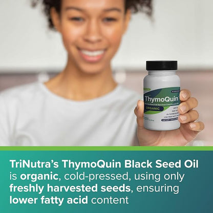 Organic Cold-Pressed Black Seed Oil | Pure Nigella Sativa with 3% Thymoquinone for Immune, Skin, and Joint Health | USDA Certified & Non-GMO | 2 Pack