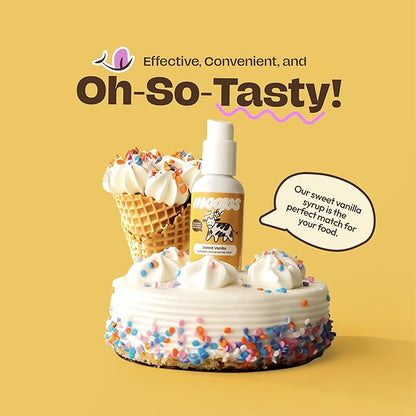Lactase Enzyme Drops 2oz – Delicious Sweet Vanilla Flavor – 10,000 FCC Units for Fast Acting Dairy Relief – Customizable Dosing for Lactose Intolerance – Portable Twist-to-Lock Pump