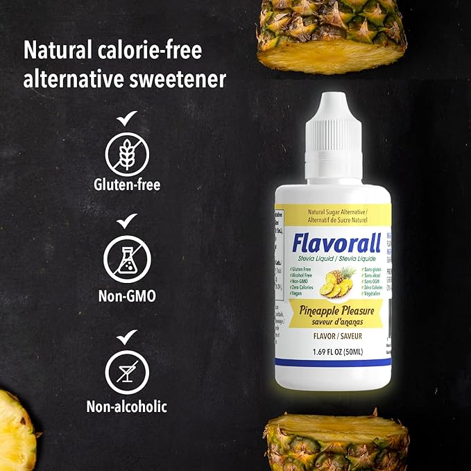 Aloe Vera & Wheatgrass Juice with Flavorall: USDA Certified Aloe Juice Shots - 30-Day Supply for Gut Detox, Immunity & Clear Skin, 75%-25% Highly Potent Concentration (Pineapple)