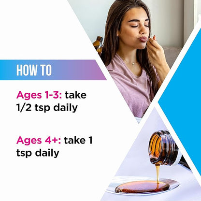 Livingood Daily Fish Oil Supplements with Omega 3 Fatty Acid, Liquid Omegas (200ml) - EPA & DHA Fish Oil Pills Support Heart & Joint Health - Promotes Healthy Digestion & Brain Function - Non-GMO