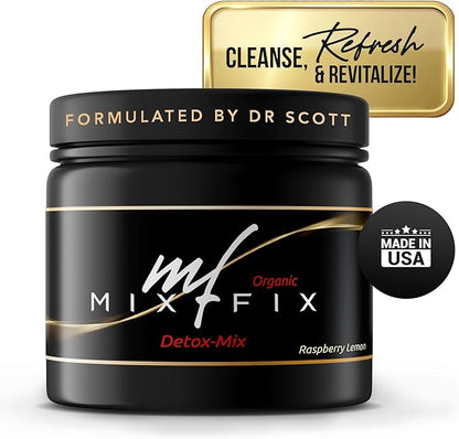 Full Spectrum Detox Powder - Natural Daily Cleanse for Digestive Health & Vitality - Plant Based Vegan Liver Cleanse Powder - Gently Supports Body Detoxification | Raspberry Lemon (30 Servings)