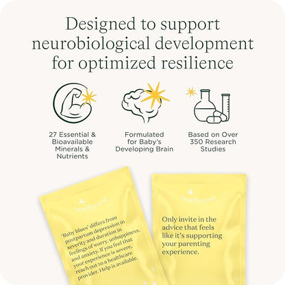 HealthyNest Postnatal & 4th Trimester Prenatal Vitamin | Made with Methylated Folate, Choline, DHA, Iron | 31 Day Supply