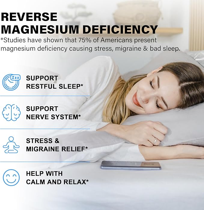 Magnesium Complex Supplement 8 Forms, 500mg Magnesium Glycinate, Malate, Citrate, High Absorption Mg for Calm, Sleep, Mood & Healthy Muscle, Pack of 2, Total 120 Vegan Capsules